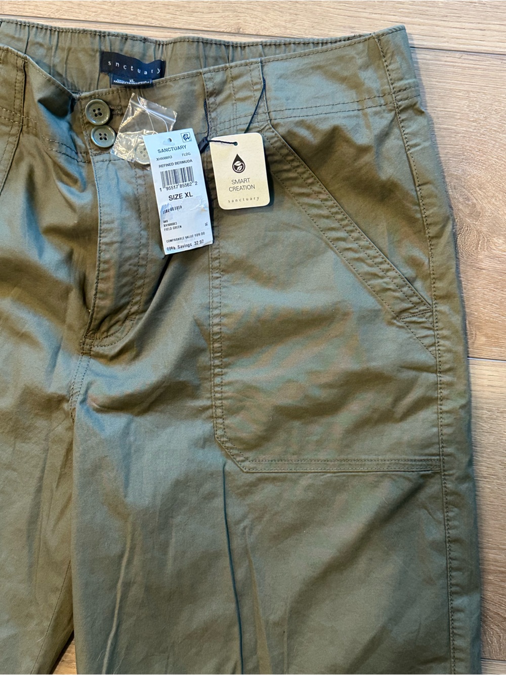 Women’s Sanctuary Olive Green Bermuda Shorts - Picture 3 of 5